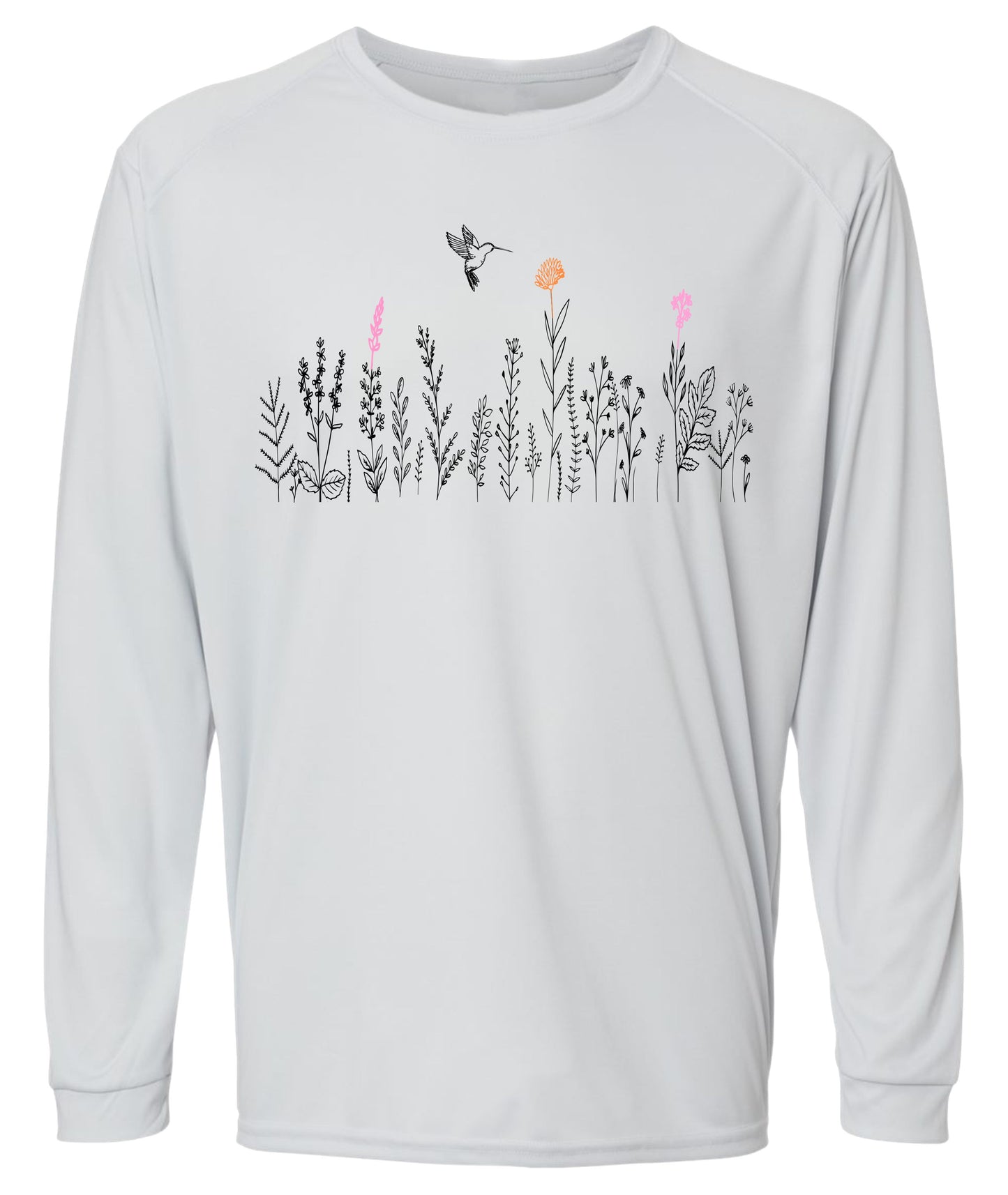 100 LW Three Color Flowers Long Sleeve UPF 50+ Shirt Gardening Shirt Lake Shit Outdoor Shirt Casual Shirt