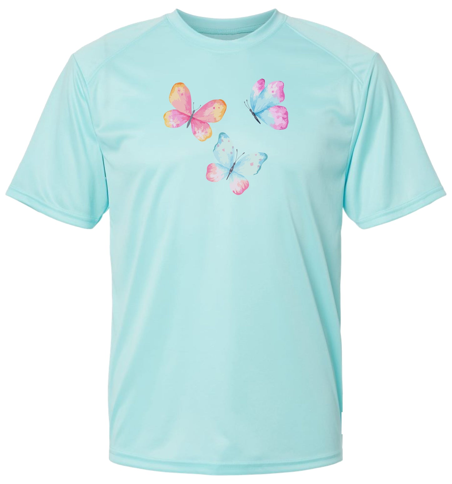 100 SW Three Butterflies Short Sleeve UPF 50+ Shirt Gardening Shirt Outdoor Shirt Lake Shirt Beach Shirt Casual Shirt