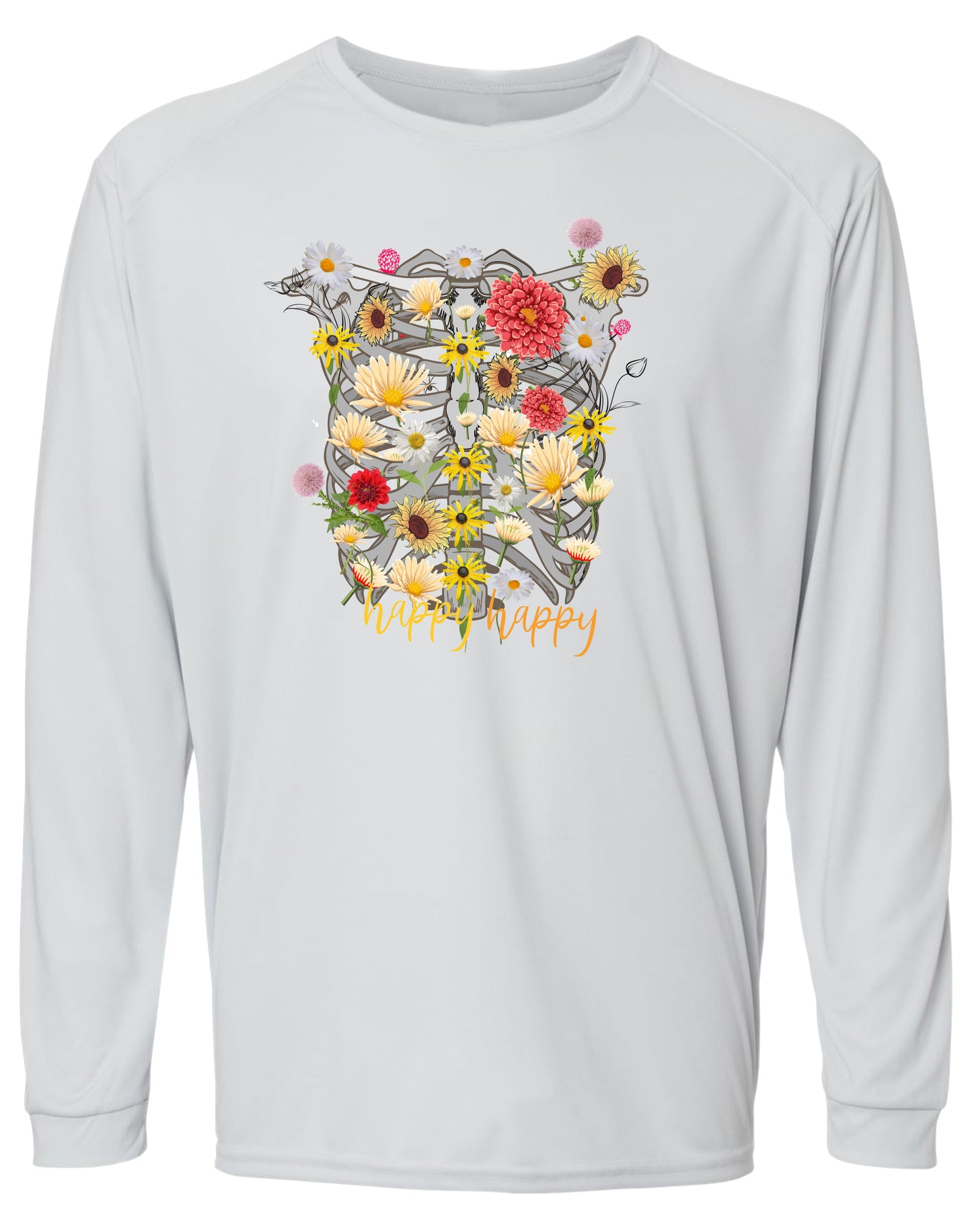107 LW Bones Long Sleeve UPF 50+ Shirt Beach Shirt Lake Shirt Outdoor Shirt Casual Shirt Gardening Shirt