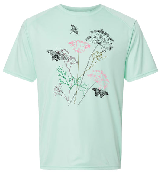 108 SW Queen Anne's Lace Short Sleeve UPF 50+ Shirt Lake Shirt Outdoor Shirt Casual Shirt Gardening Shirt