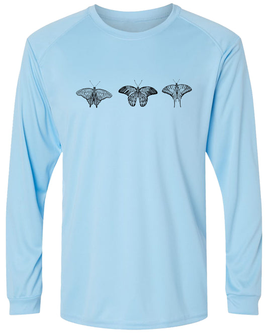 10 LW Butterflies Long Sleeve UPF 50+ Shirt Lake Shirt Beach Shirt Gardening Shirt Casual Shirt