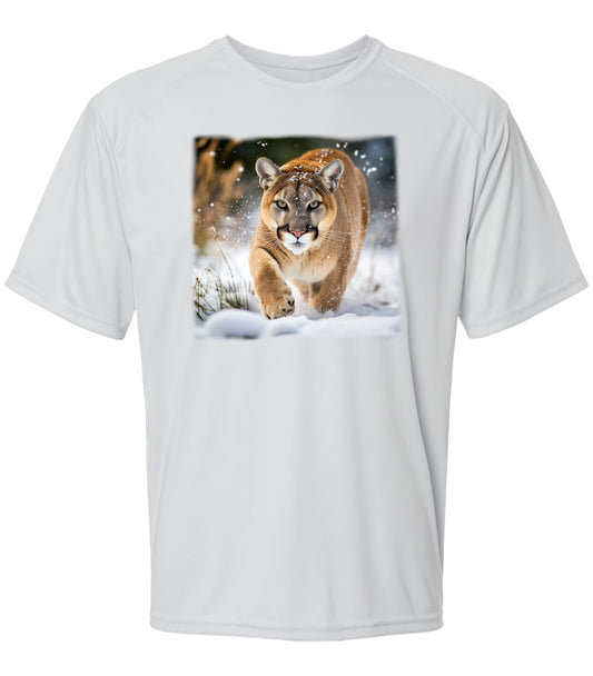 124 SM Cougar in Snow Short Sleeve UPF50+ Shirt