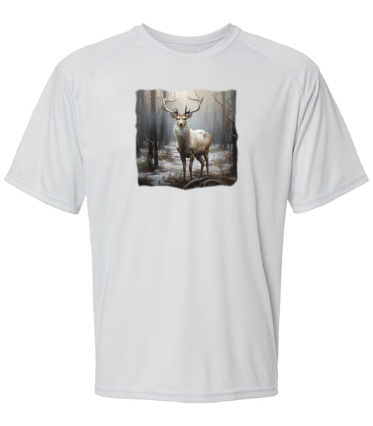 125 SM Elk in Forest Short Sleeve UPF50+ Shirt