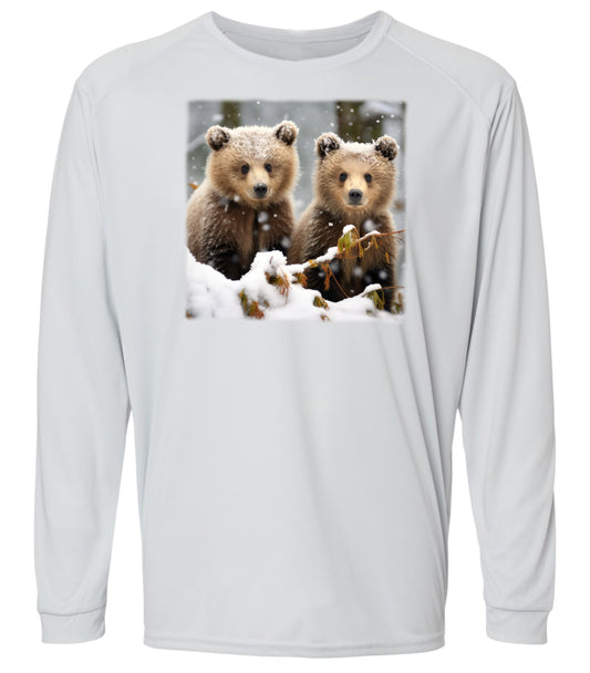 131 LM Bear Cubs in Snow Long Sleeve UPF50+ Shirt