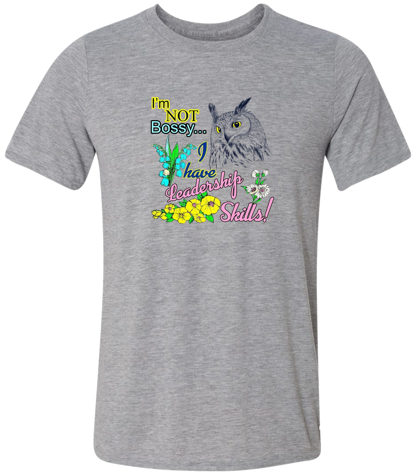 136SLCP Bossy Owl Short Sleeve Shirt Casual Shirt Lake Shirt Outdoor Shirt Beach Shirt Gardening Shirt