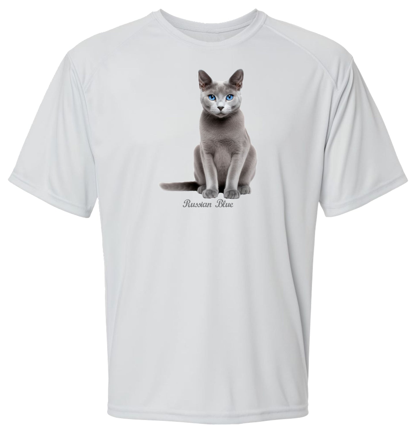 19 Russian Blue Cat Short Sleeve UPF 50+ Shirt Cat Shirt Pet Shirt Casual Shirt Gardening Shirt