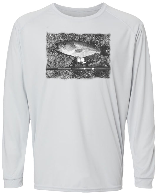 21 LM Glen Bass and Rod Long Sleeve UPF 50+ Shirt Fishing Shirt Lake Shirt Beach Shirt