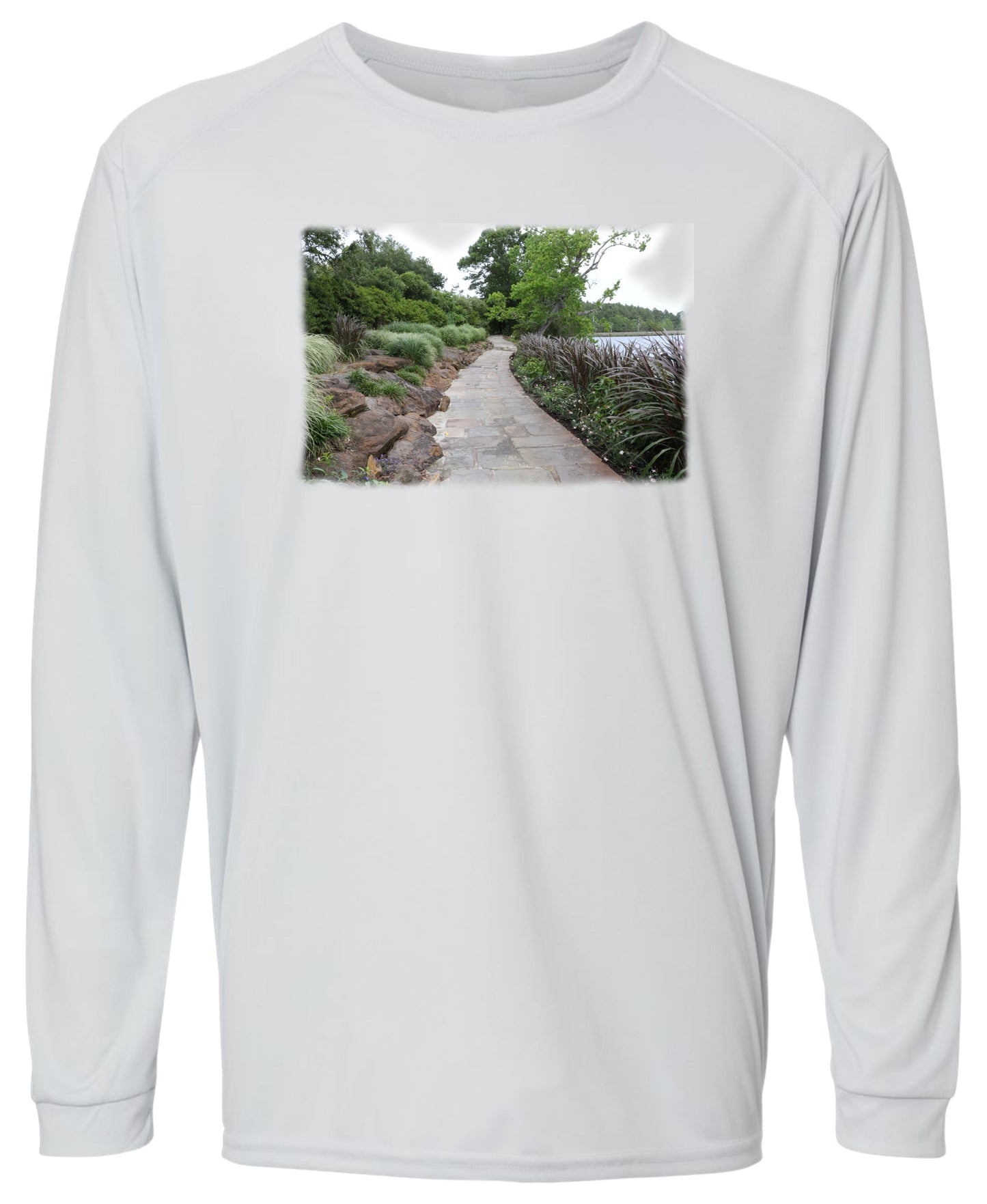 21 LW Ocean Sidewalk Long Sleeve UPF 50+ Shirt Gardening Shirt Lake Shirt Outdoor Shirt Casual Shirt