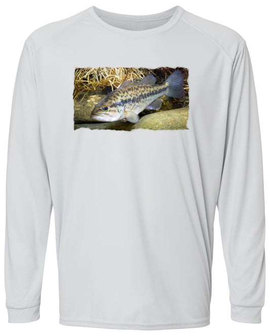 23 LM Bass in Water Long Sleeve UPF 50+ Shirt Fishing Shirt Lake Shirt Beach Shirt