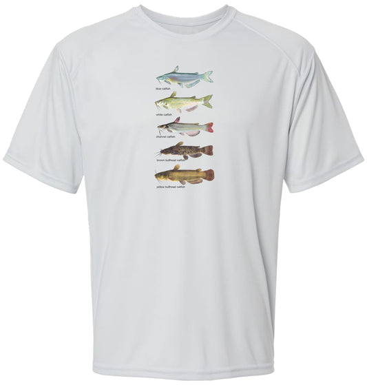 39 SM 5 Catfish Short Sleeve UPF 50+ Shirt Fishing Shirt Lake Shirt Beach Shirt Nature Shirt Wildlife Shirt