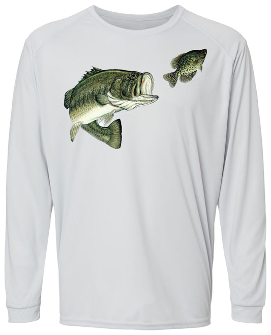 45 LM Bass and Brim Long Sleeve UPF 50+ Shirt Fishing Shirt Lake Shirt Brim Fishing Bass Fishing Beach Shirt