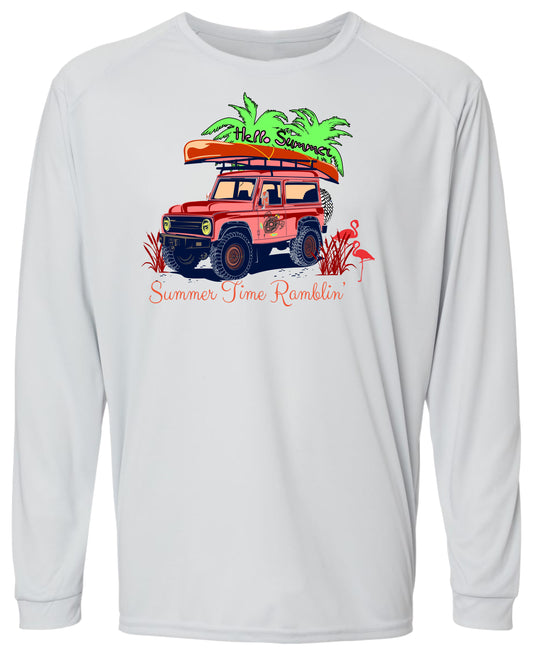 51 LW Jeep and Turtle Long Sleeve UPF 50+ Shirt Lake Shirt Outdoor Shirt Beach Shirt Casual Shirt Gardening Shirt