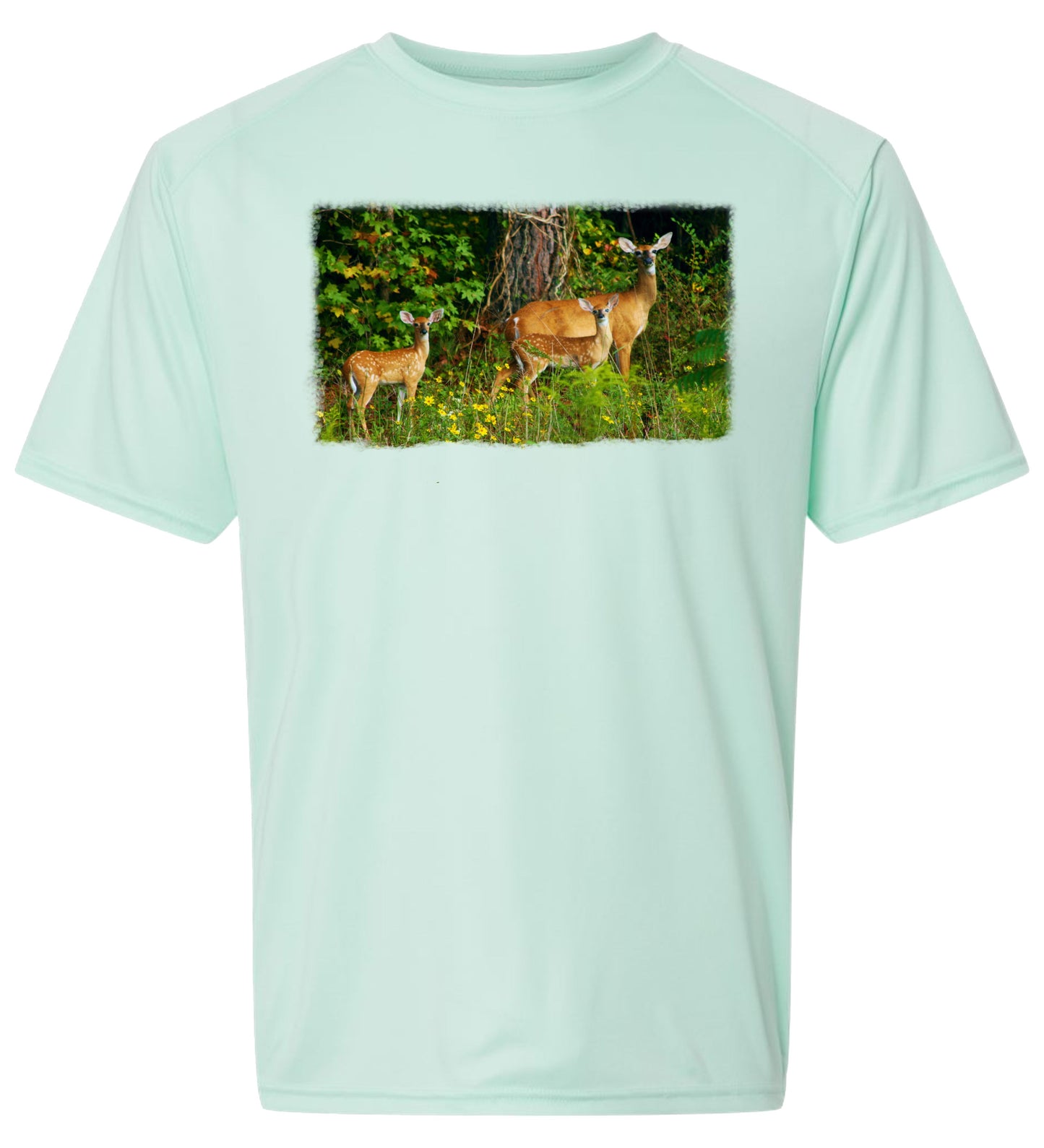 57 SW Three Deer Short Sleeve UPF 50+ Shirt Nature Shirt Outdoor Shirt Casual Shirt Gardening Shirt Hunting Shirt