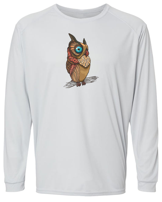 61 LW Owl Long Sleeve UPF 50+ Shirt Gardening Shirt Lake Shirt Outdoor Shirt Nature Shirt Casual Shirt Wildlife Shirt