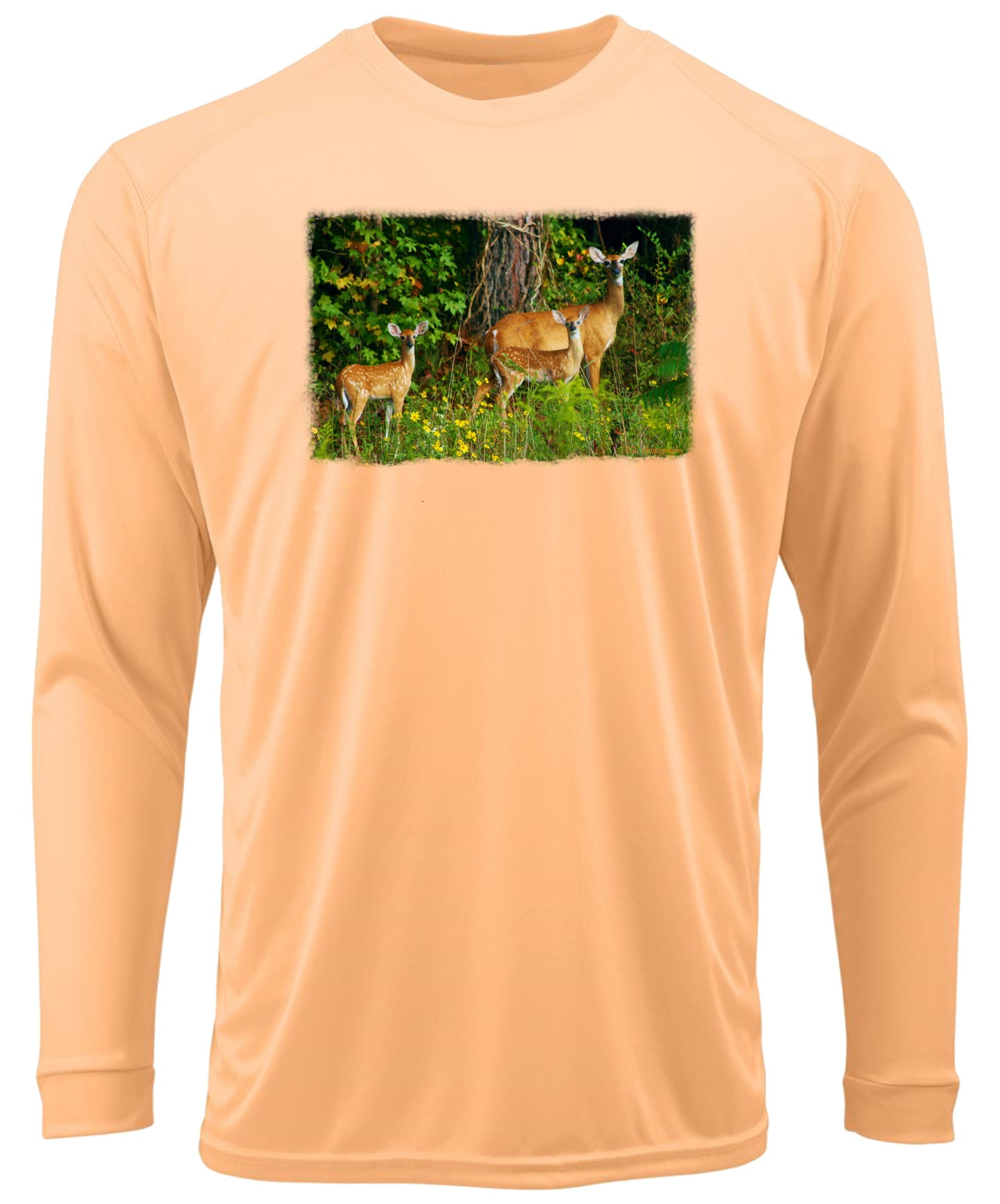 69 LM Two Fawn Long Sleeve UPF 50+ Shirt Deer Hunting Shirt Outdoor Shirt Wildlife Shirt