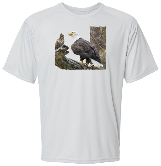 77 SM Eagle Short Sleeve UPF50+ Shirt Wildlife Shirt Lake Shirt Beach Shirt Gardening Shirt