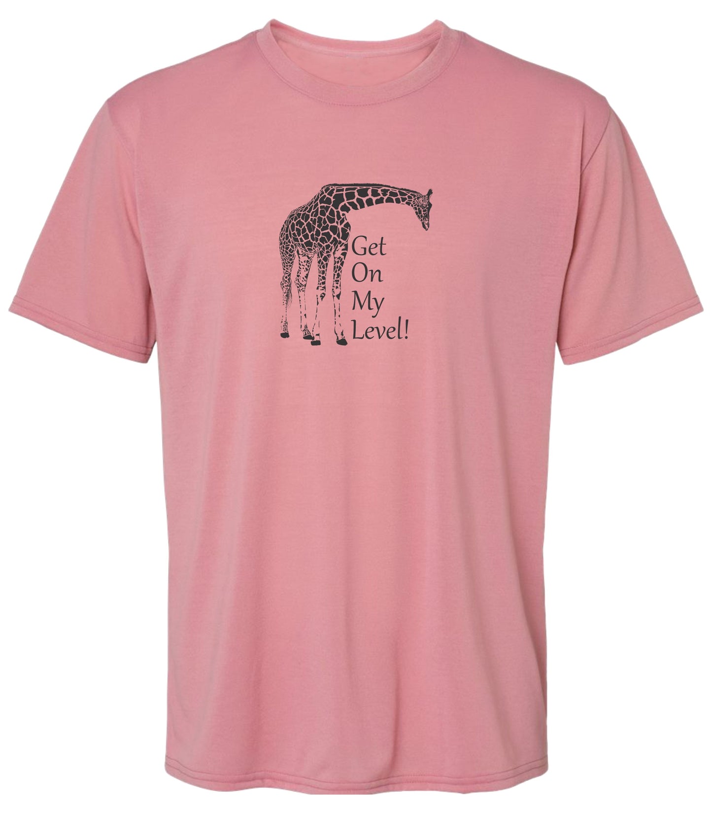 81SLCP Get on my Level Giraffe Short Sleeve Shirt Casual Shirt Outdoor Shirt Lake Shirt Beach Shirt Gardening Shirt