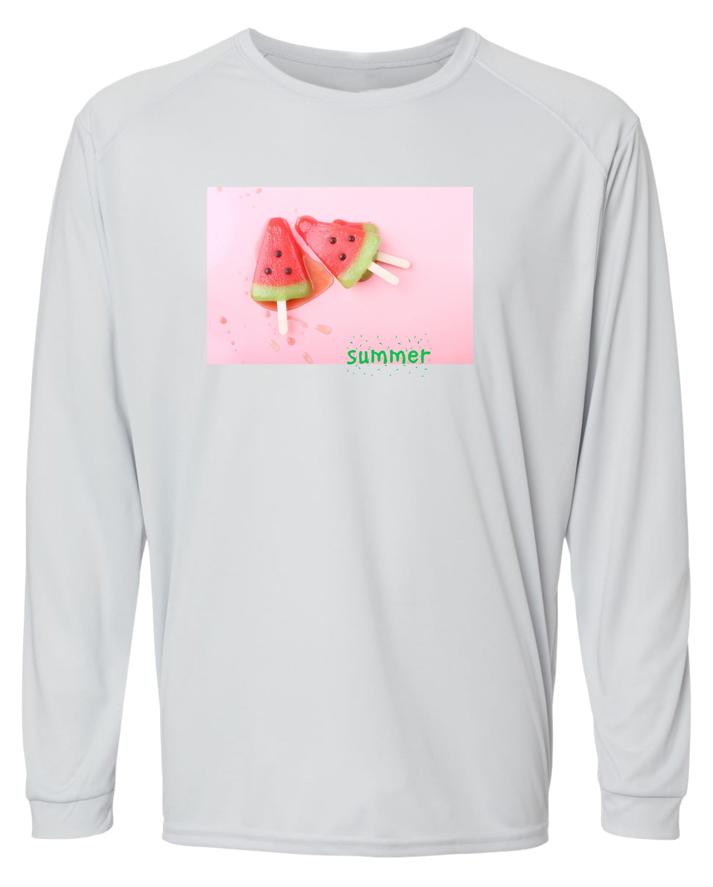 95 LW Watermelon Popsicle Long Sleeve UPF 50+ Shirt Casual Shirt Beach Shirt Lake Shirt Gardening Shirt