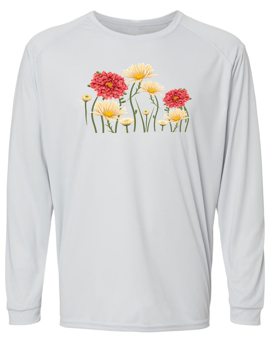 99 LW Flowers Long Sleeve UPF 50+ Shirt Lake Shirt Outdoor Shirt Casual Shirt Beach Shirt Gardening Shirt