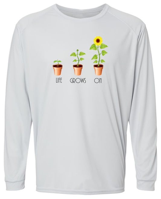 9 LW Life Grows On Long Sleeve UPF 50+ Shirt Gardening Shirt Lake Shirt Beach Shirt Casual Shirt